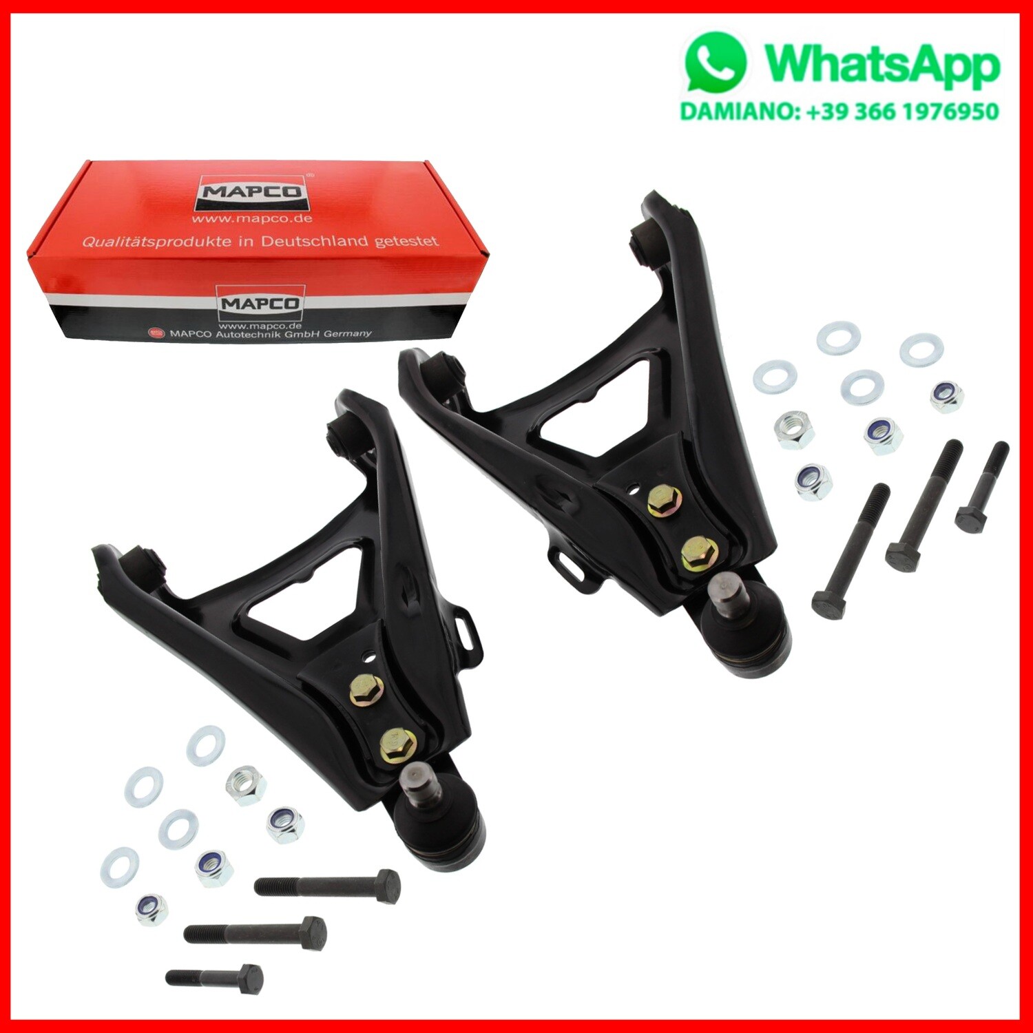 Kit 8 Bracci Anteriori Rinforzati RENAULT 11, 21, 9 1.1-2.2 09.81-08.94
