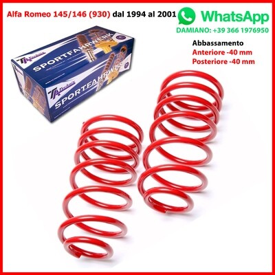 4 Molle Sportive Alfa Romeo 145 146 930 159 939 156 932