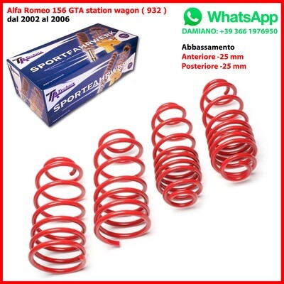 4 Molle Sportive Alfa Romeo 156 GTA 932 Brera Q4 939