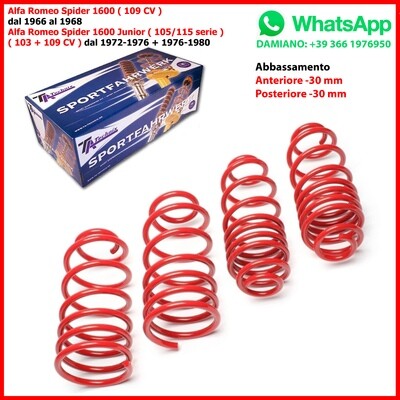 4 Molle Sportive Alfa Romeo Spider 1600 Brera 939