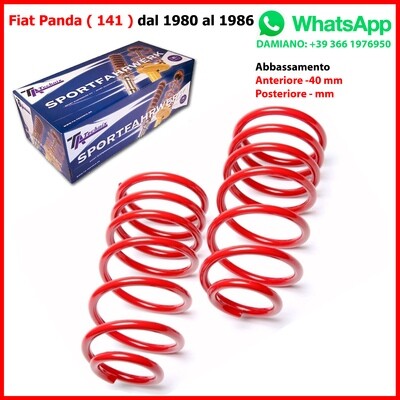 4 Molle Sportive Fiat Panda 141 Uno 146A Seicento 187