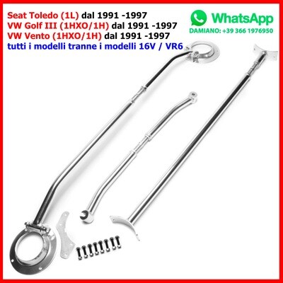 Barra Duomi Anteriore + Posteriore Seat Toledo (1L) VW Golf III (1HXO/1H) VW Vento (1HXO/1H) dal 1991 - 1997