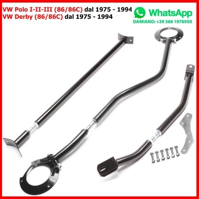 Barra Duomi Anteriore + Posteriore VW Polo I-II-III (86/86C) Derby (86/86C) dal 1975 - 1994