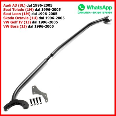 Barra Duomi Anteriore Audi A3 (8L) Seat Toledo (1M) Leon (1M) Skoda Octavia (1U) VW Golf IV (1J) Bora (1J) dal 1996-2005