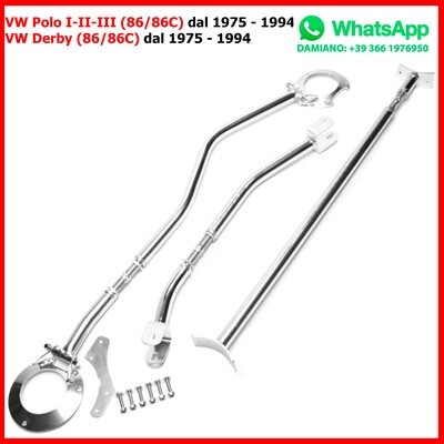 Barra Duomi Anteriore + Posteriore VW Polo I-II-III (86/86C) Derby (86/86C) l 1975 - 1994