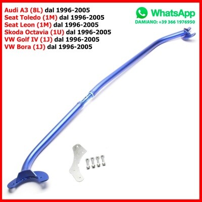 Barra Duomi Anteriore Audi A3 (8L) Seat Toledo (1M) Leon (1M) Skoda Octavia (1U) VW Golf IV (1J) Bora (1J) dal 1996-2005