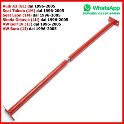 Barra Duomi Posteriore Audi A3 (8L) Seat Toledo (1M) Leon (1M) Skoda Octavia (1U) VW Golf IV (1J) Bora (1J) dal 1996-2005
