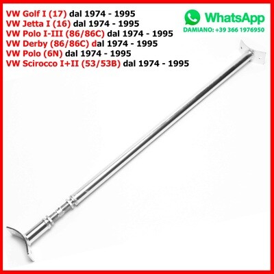 Barra Duomi Posteriore VW Golf I (17) Jetta I (16) Scirocco I+II (53/53B) Polo I-III (86/86C) Derby (86/86C) Polo (6N) dal 1974 - 1995