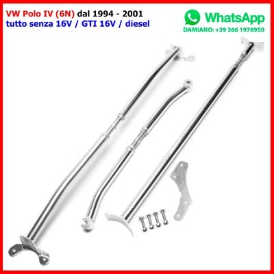 Barra Duomi Anteriore + Posteriore VW Polo IV (6N) dal 1994 - 2001 Barra Duomi Anteriore + Posteriore VW Polo IV (6N) dal 1994 - 2001