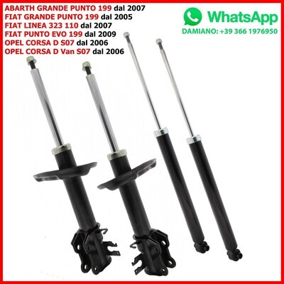 4 Ammortizzatori Rinforzati Alfa Romeo 147 156 Audi 100 4A2 C4