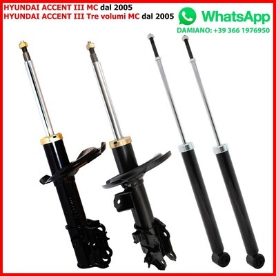 4 Ammortizzatori Rinforzati HYUNDAI i10 PA MAZDA 3 BK