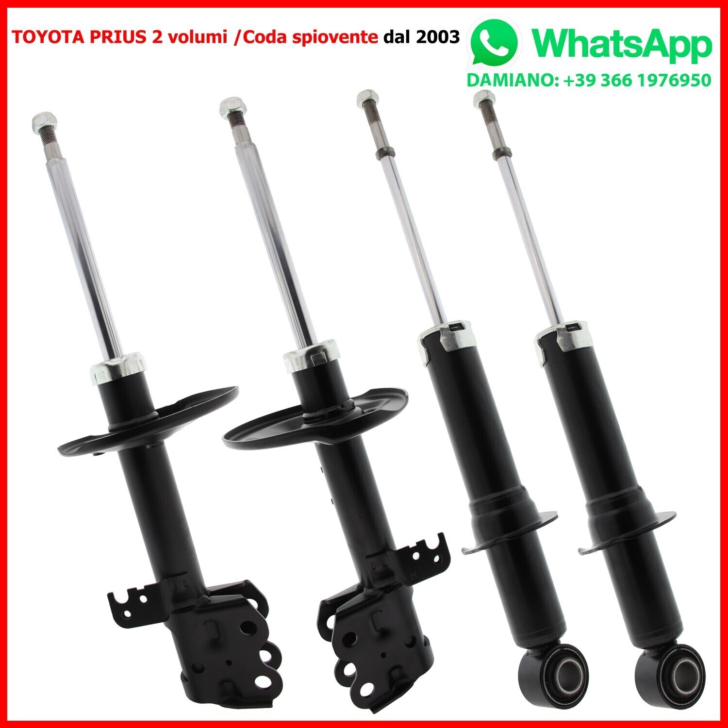 4 Ammortizzatori Rinforzati TOYOTA RAV 4 II A2