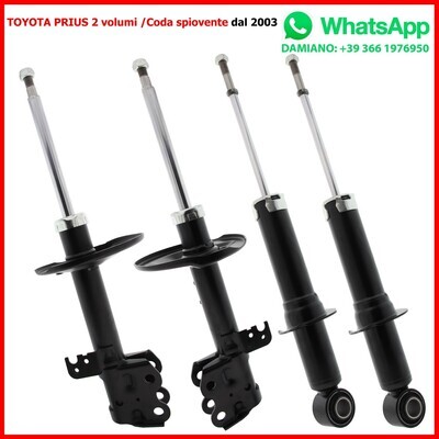 4 Ammortizzatori Rinforzati TOYOTA RAV 4 II A2