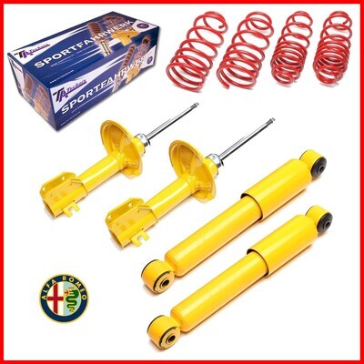 Sportski set 4 amortizera + federi Alfa Romeo 145 / 146 (930) da 1996 a 2000