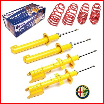 Sportski set 4 amortizera + federi Alfa Romeo 156 Limuzina ( 932 ) od 1997 do 2005