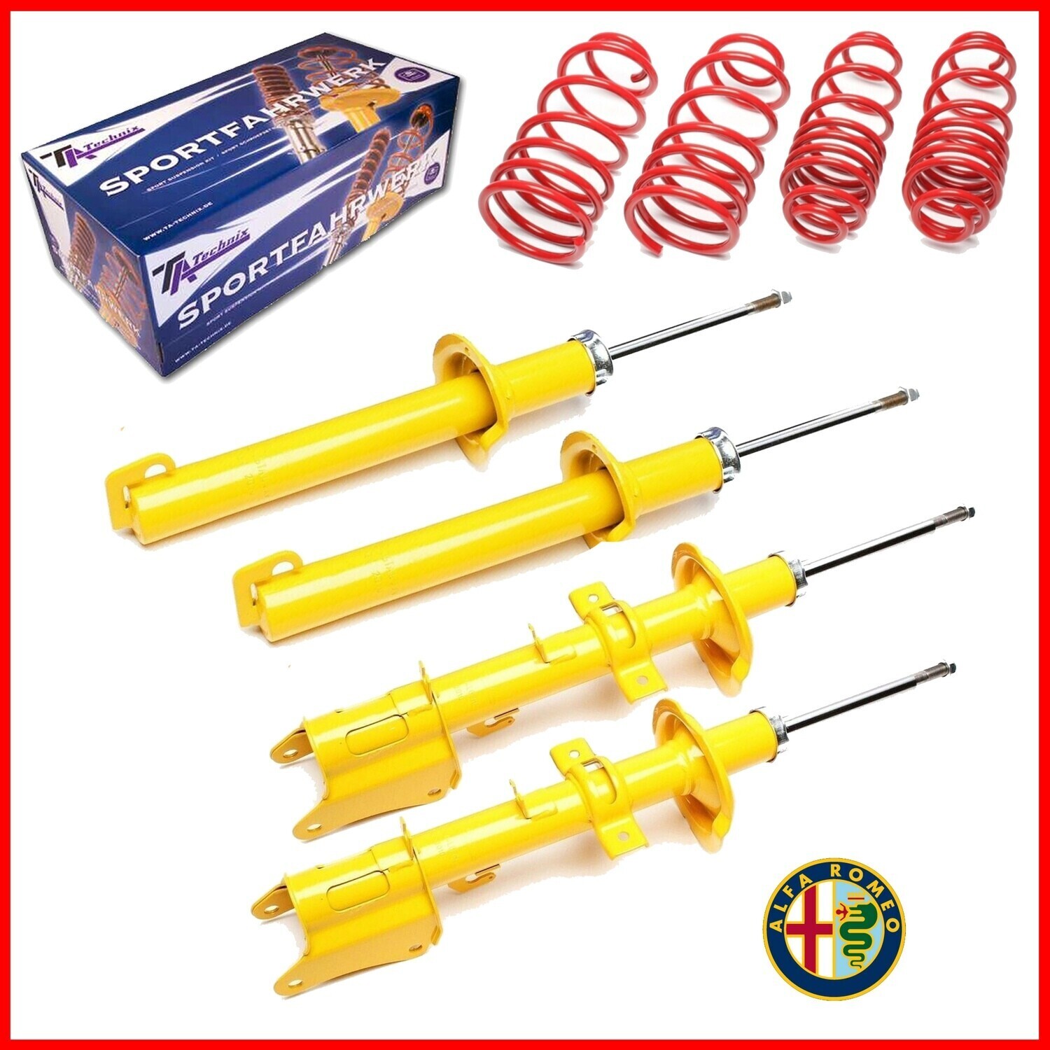 4 Sportska Amortizera + federi Alfa Romeo 156 karavan ( 932 ) od 2000 do 2006
