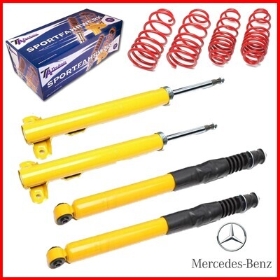 4 Sportska Amortizera + opruge Mercedes Benz Serija 190 W201 od 1982 do 1993