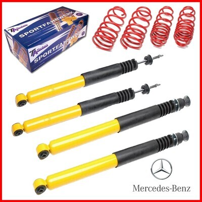 Sportski Amortizeri + 4 federa Mercedes Benz Klasa C S202