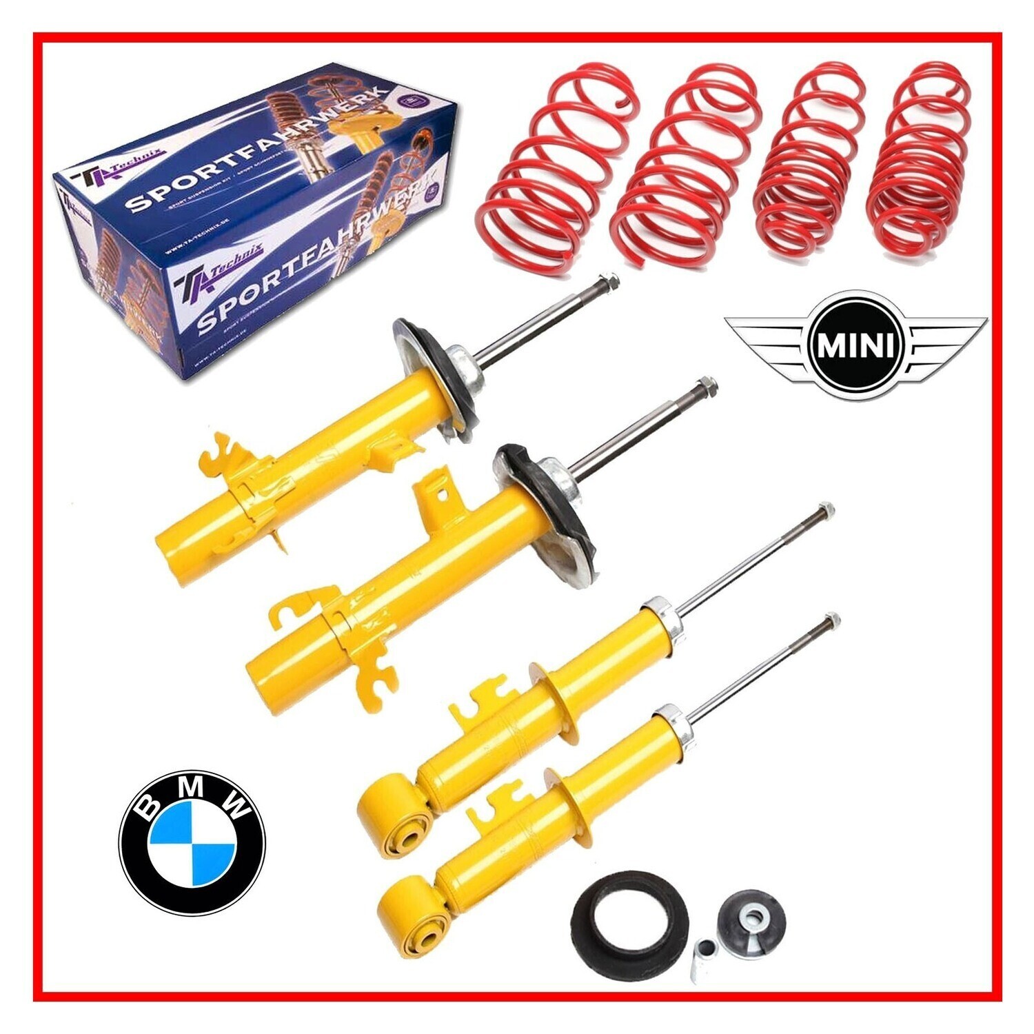 Sportski Amortizeri + 4 opruge Mini Cabrio R52 od 2004 ​do 2007