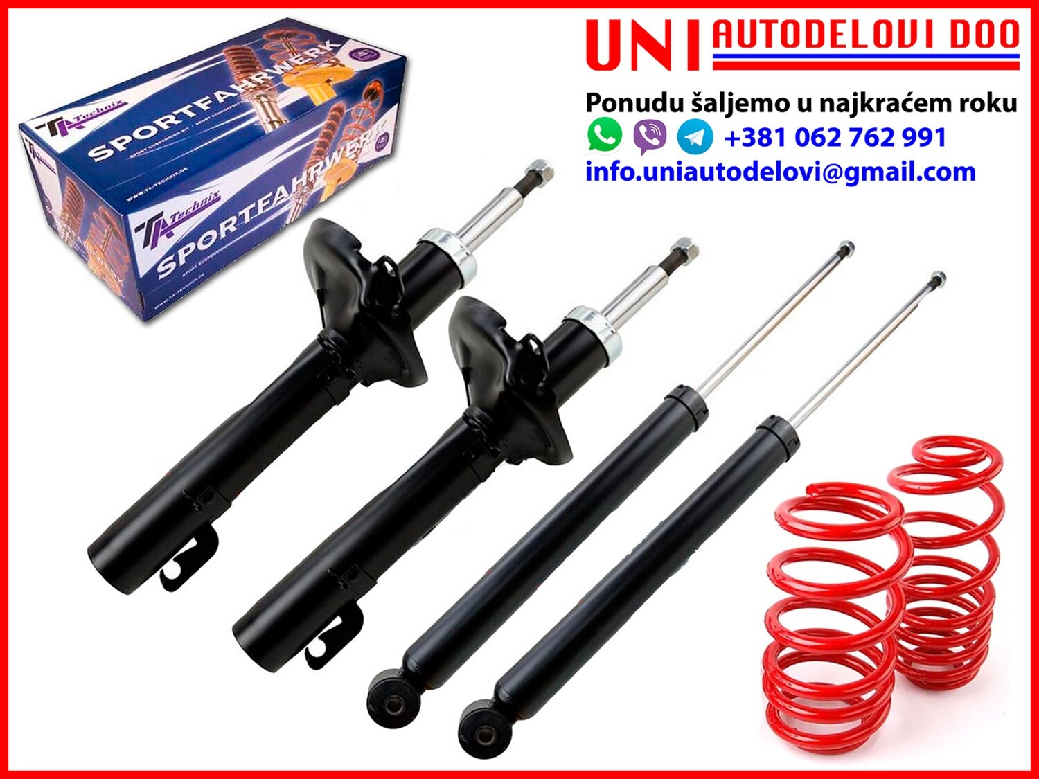 Sportski Amortizeri + 4 federa Nissan Terrano R20 od 1996