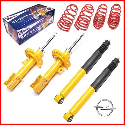 4 Sportska Amortizera + opruge Opel Corsa C od 2000 40/40mm 4 Sportska Amortizera + opruge Opel Corsa C od 2000 40/40mm