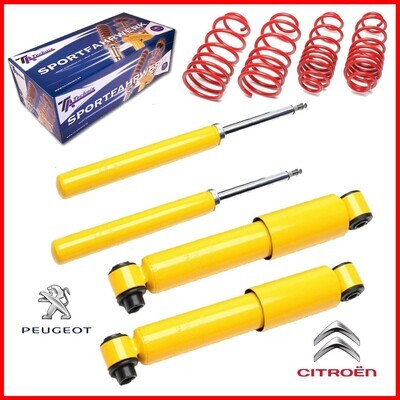 Sportski set 4 amortizera + federi Peugeot 106 1C od 1996