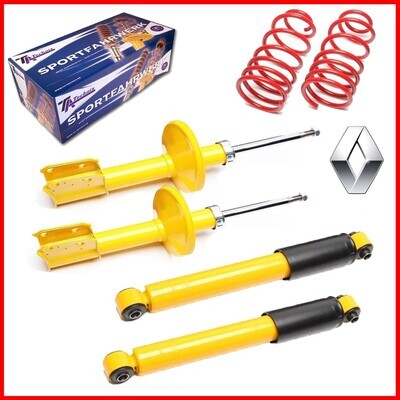 Sportski Amortizeri + 4 federa Renault Clio B / C57 od 1990 Sportski Amortizeri + 4 federa Renault Clio B / C57 od 1990