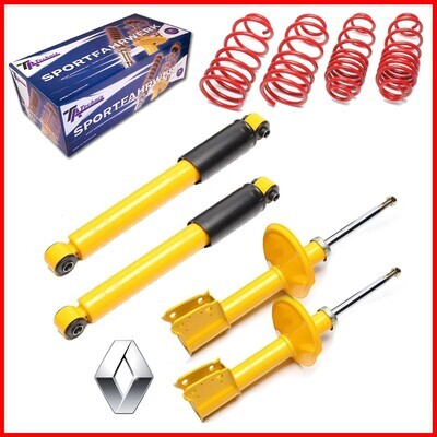 4 Sportska Amortizera + federi Renault Clio B / C57 od 1990 4 Sportska Amortizera + federi Renault Clio B / C57 od 1990