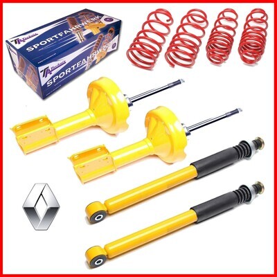 Sportski set 4 amortizera + opruge Renault Clio B od 1998 Sportski set 4 amortizera + opruge Renault Clio B od 1998