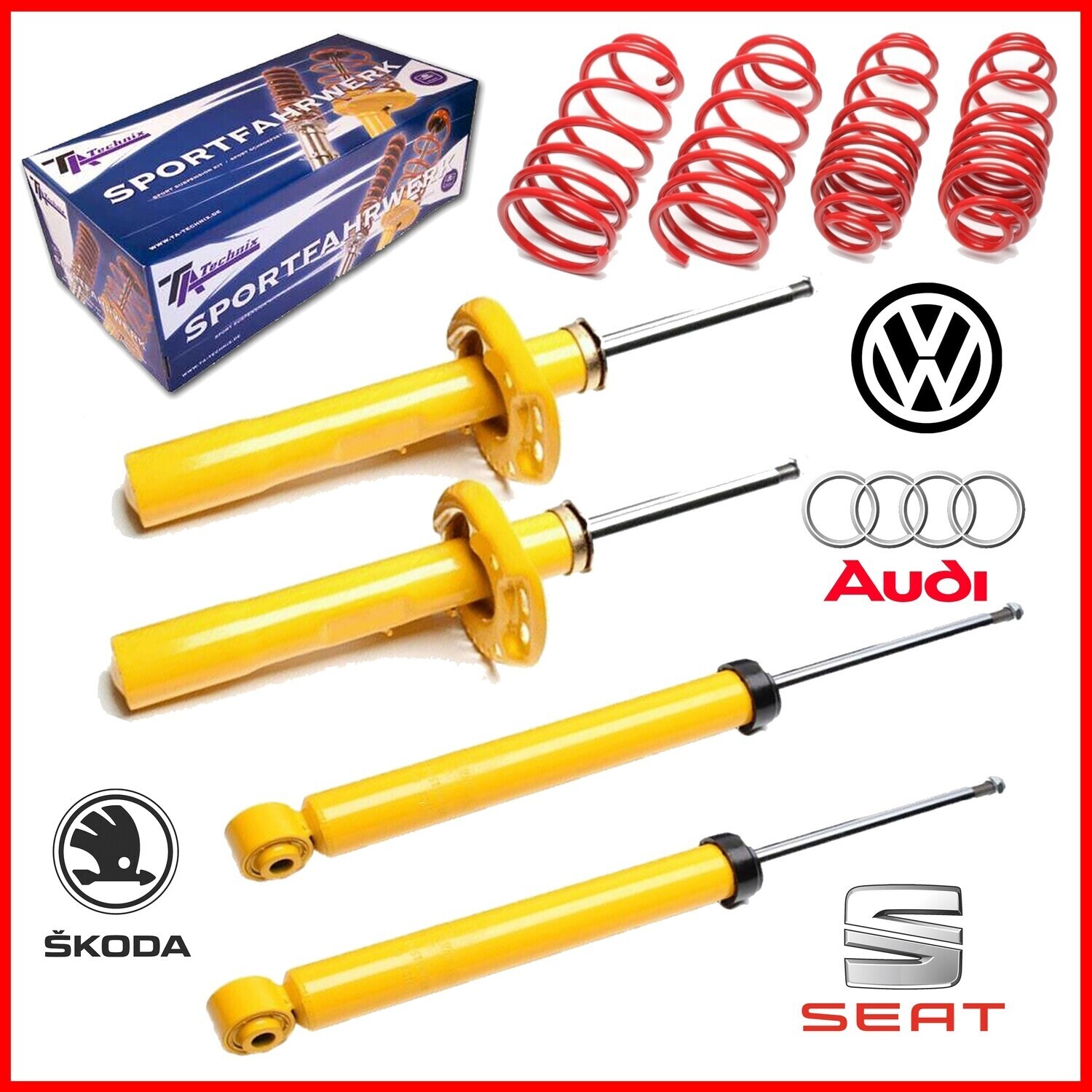 Sportski set 4 amortizera + opruge Seat Altea 5P od 2004 -