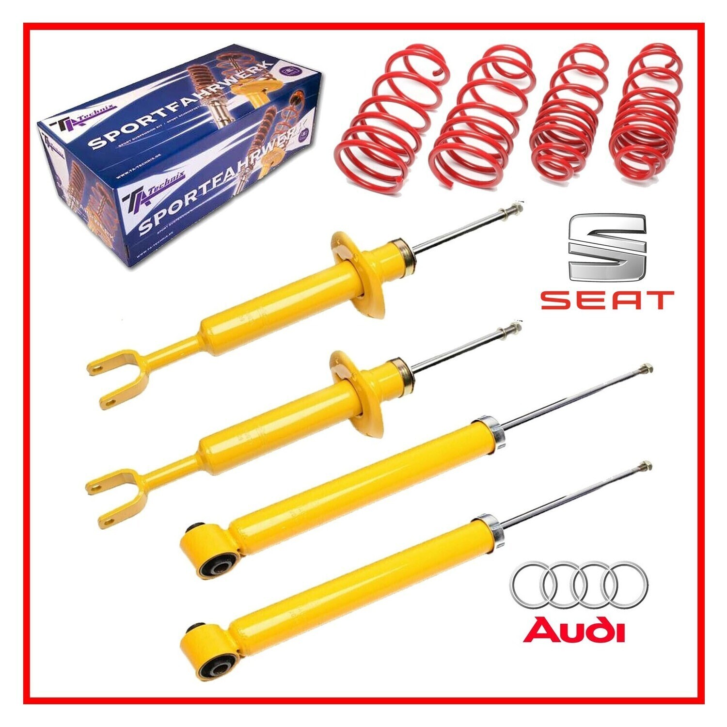 4 Sportska Amortizera + opruge Seat Exeo 3R od 2009