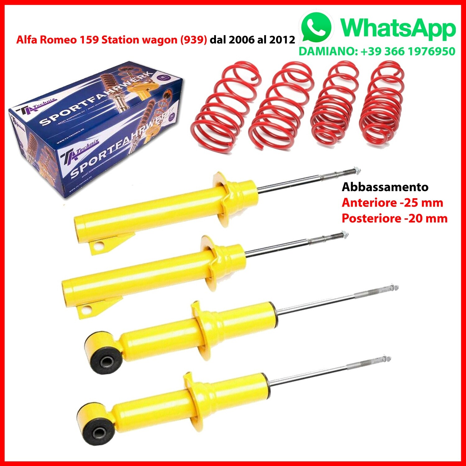 ASSETTO SPORTIVO Alfa 159 SW 2.4 1.9 JTDM