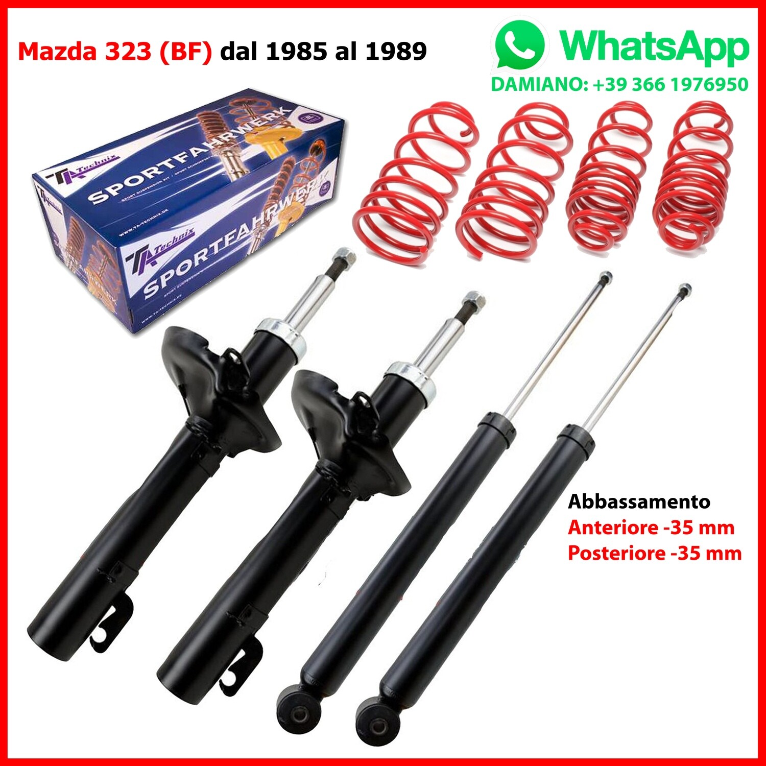 ASSETTO SPORTIVO Mazda 323 BF 323F BG BA 323S BJ