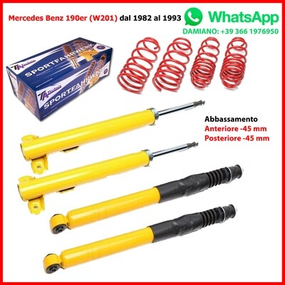 ASSETTO SPORTIVO Mercedes Benz Serie 190 W201 ASSETTO SPORTIVO Mercedes Benz Serie 190 W201