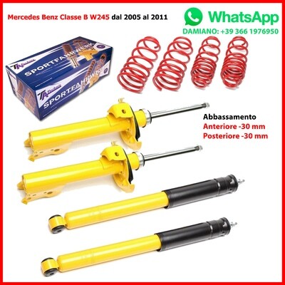 ASSETTO SPORTIVO Mercedes Benz Classe B W245 W246 ASSETTO SPORTIVO Mercedes Benz Classe B W245 W246