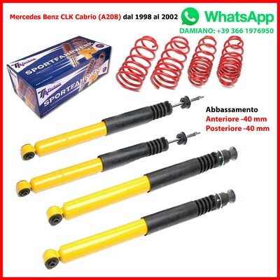 ASSETTO SPORTIVO Mercedes Classe CLK A208 CLS C219 ASSETTO SPORTIVO Mercedes Classe CLK A208 CLS C219