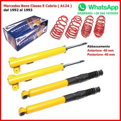 ASSETTO SPORTIVO Mercedes Classe E A124 W123 C124 ASSETTO SPORTIVO Mercedes Classe E A124 W123 C124