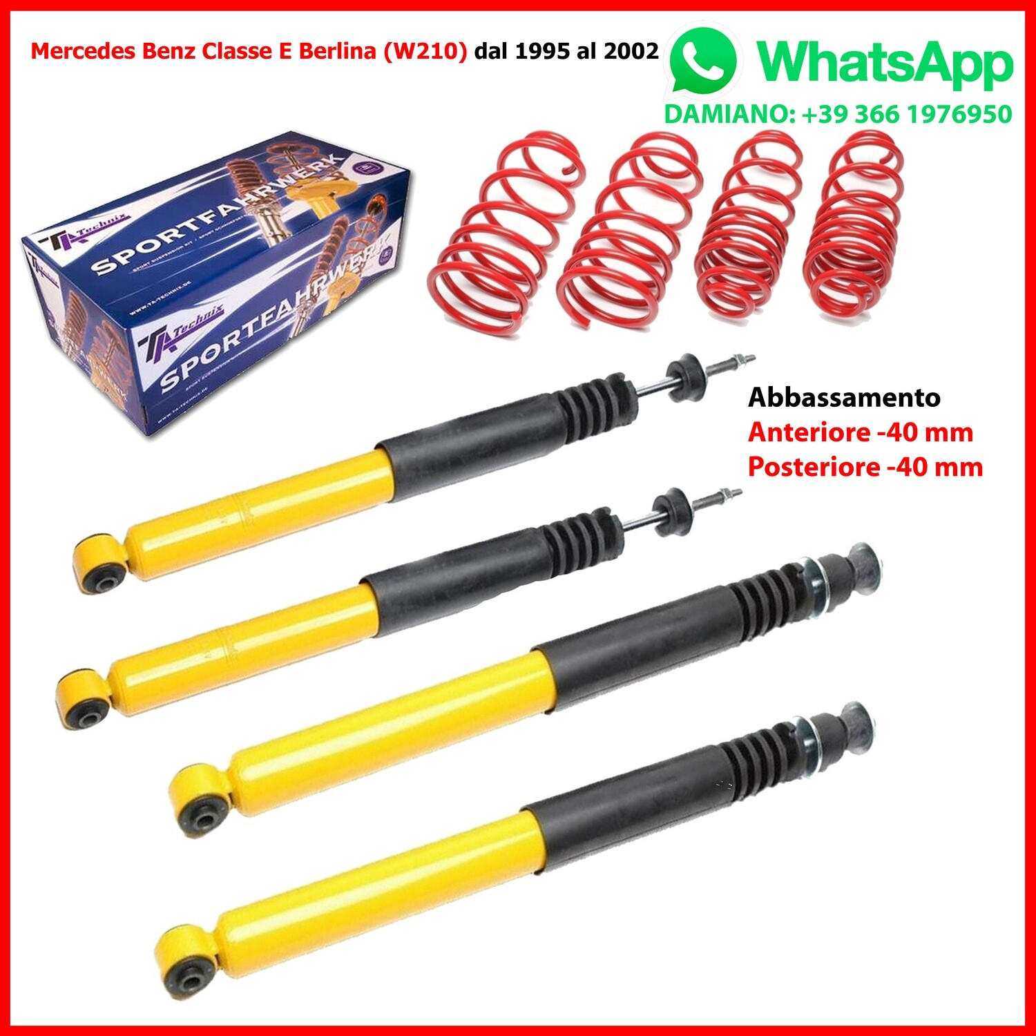 ASSETTO SPORTIVO Mercedes Classe E Berlina W210