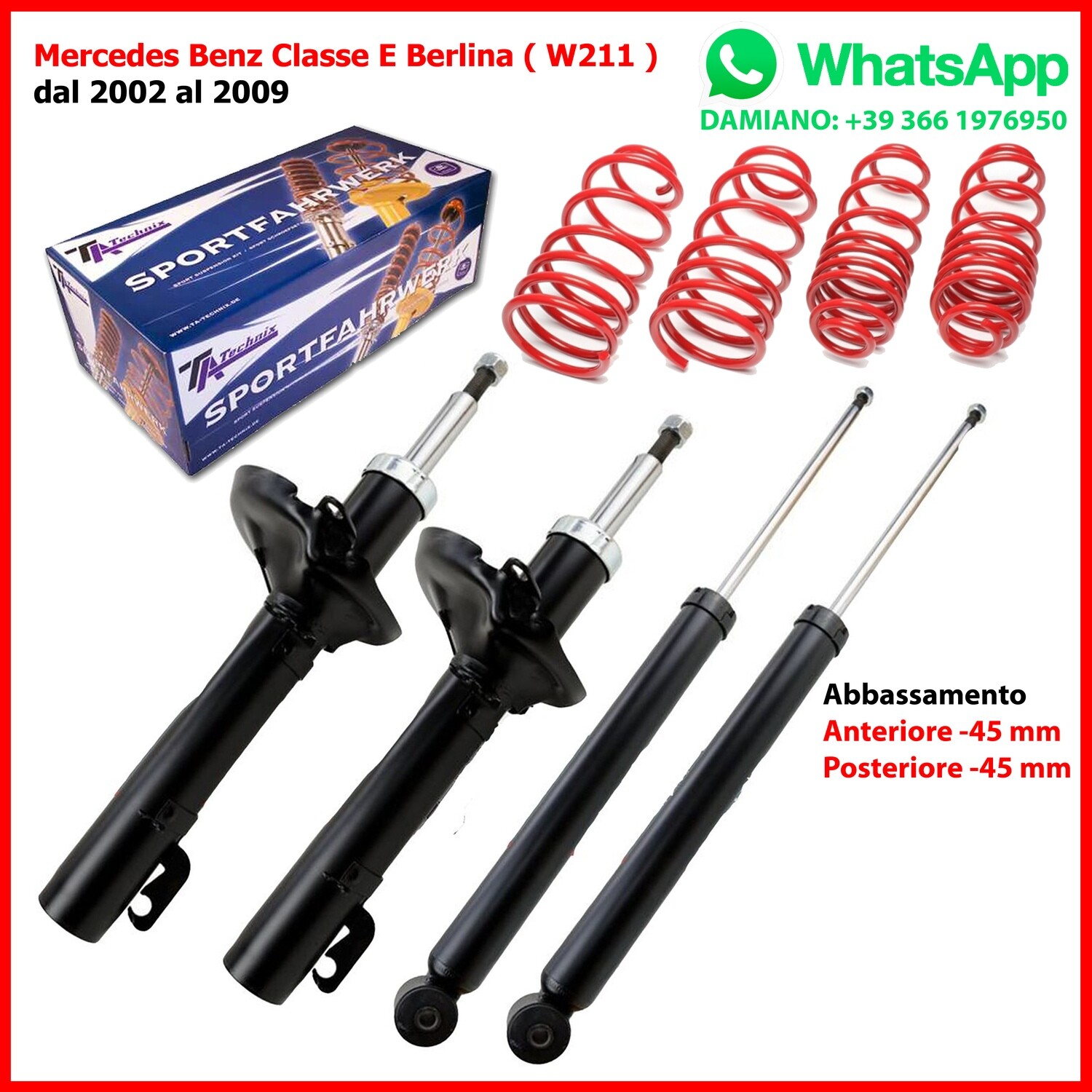 ASSETTO SPORTIVO  Mercedes Classe E Berlina W211