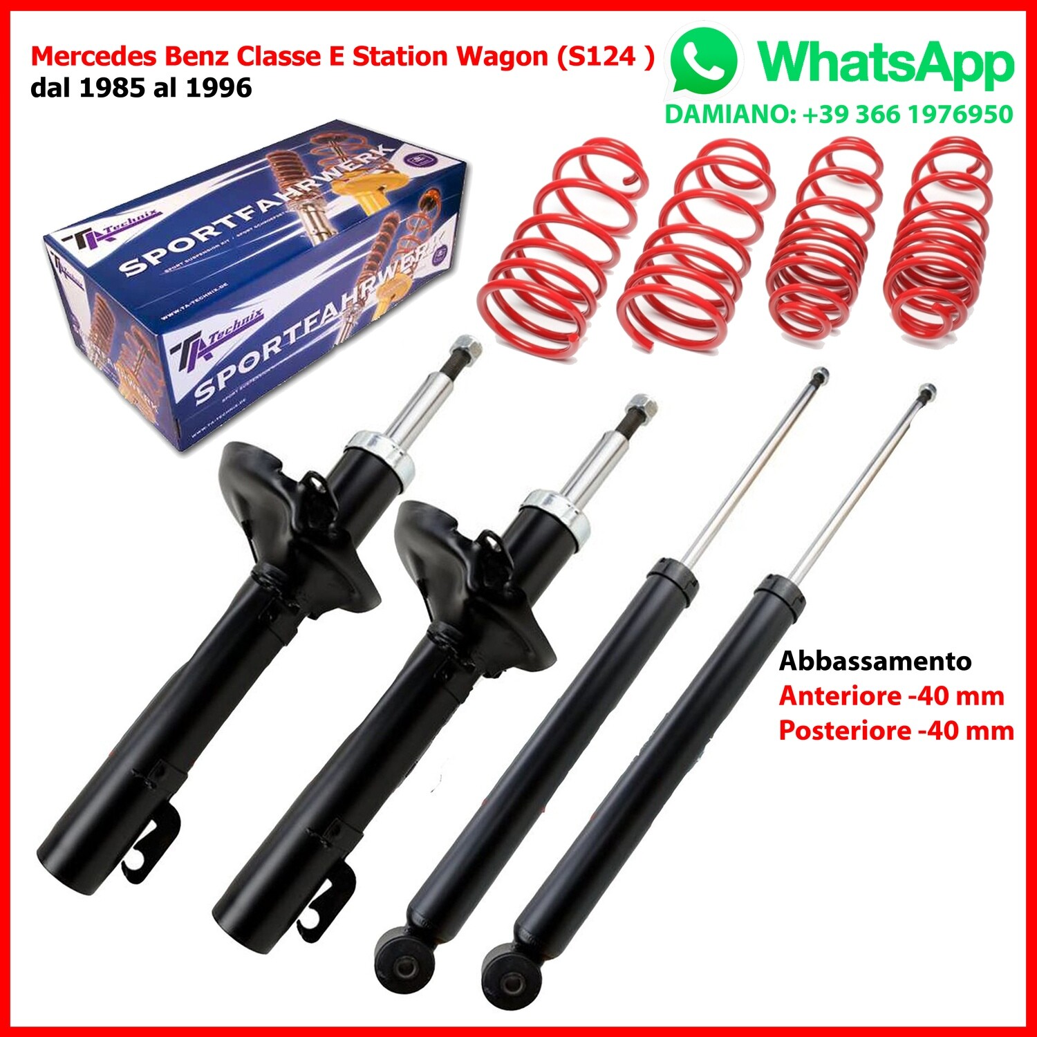 ASSETTO SPORTIVO Mercedes Classe E S124 / S211