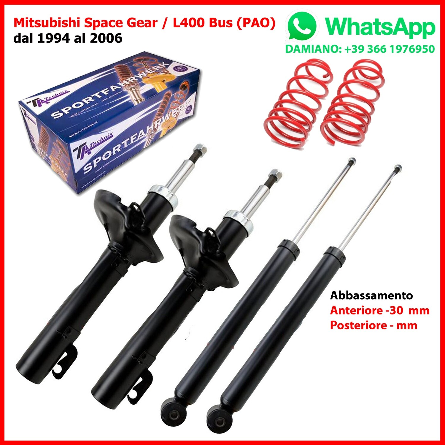 ASSETTO SPORTIVO Mitsubishi L400 PAO Carisma DA