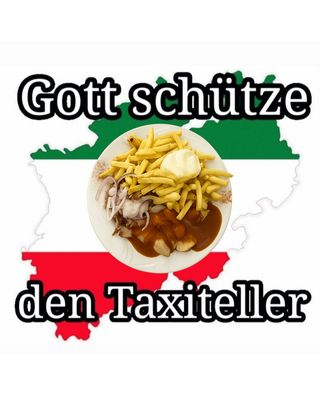 20 Gott schütze den Taxiteller Sticker 20 Gott schütze den Taxiteller Sticker