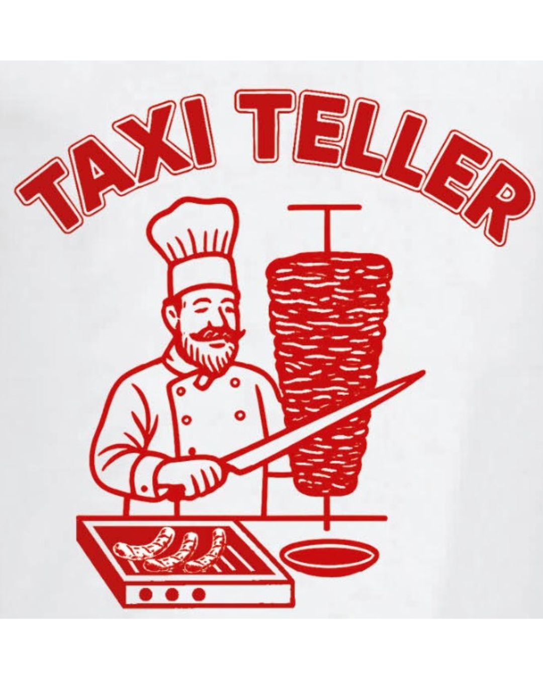 Taxi Teller Logo Sticker 95x95mm