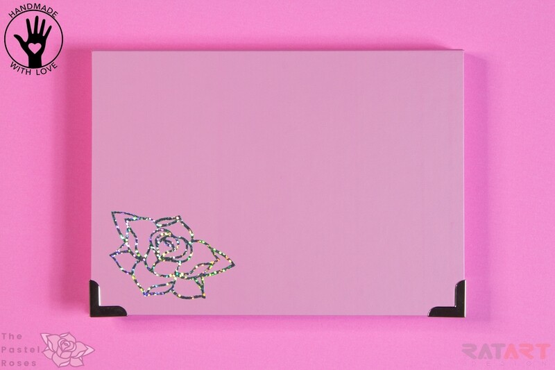 Magnetic Palette With Mirror - Large - Pastel Pink Magnetic Palette With Mirror - Large - Pastel Pink