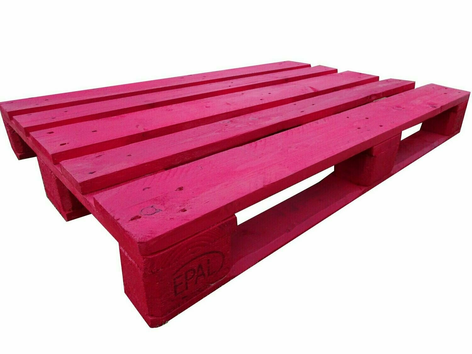 Palets Europeos pintados de Rojo - Pallets Pintados