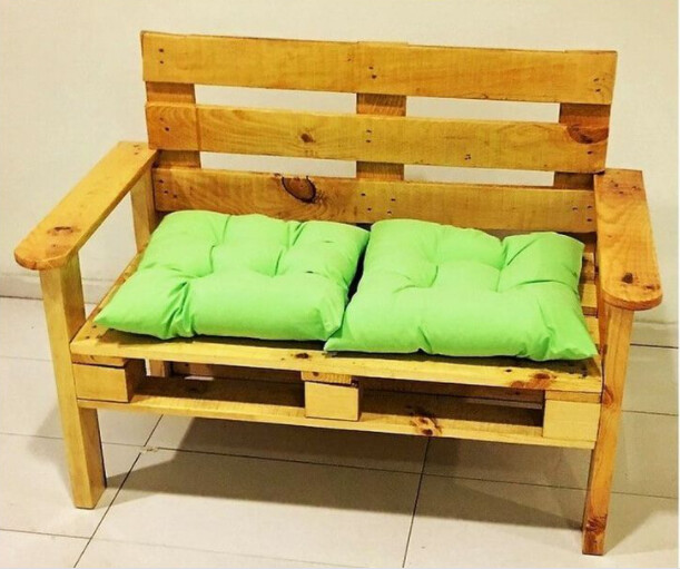 Sofa con palets de madera