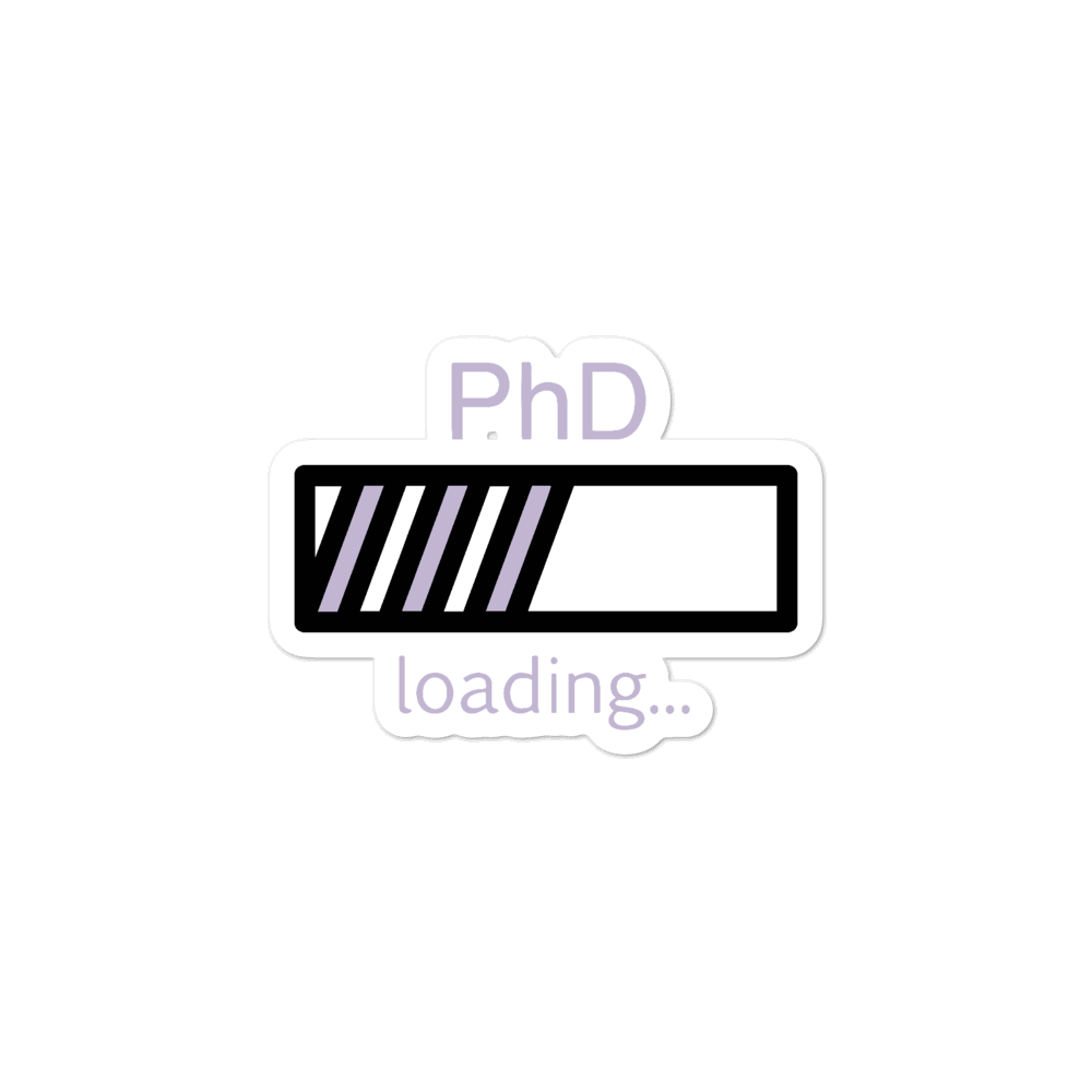 PhD Loading Sticker (Lavender) PhD Loading Sticker (Lavender)