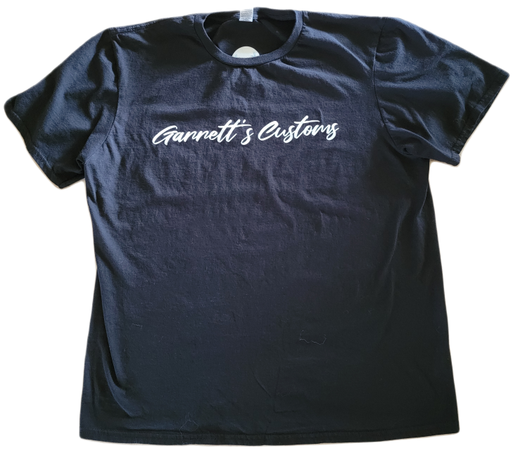 Black T-shirt - Garrett's Customs - XLARGE men