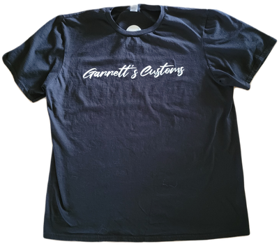 Black T-shirt - Garrett's Customs - MEDIUM men
