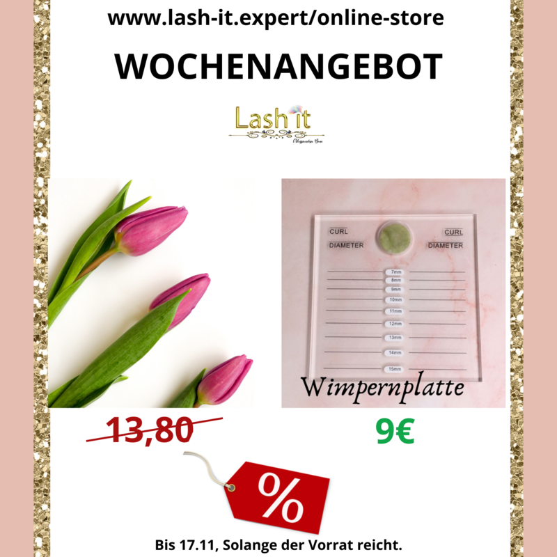 Wimpern Acryl Platte